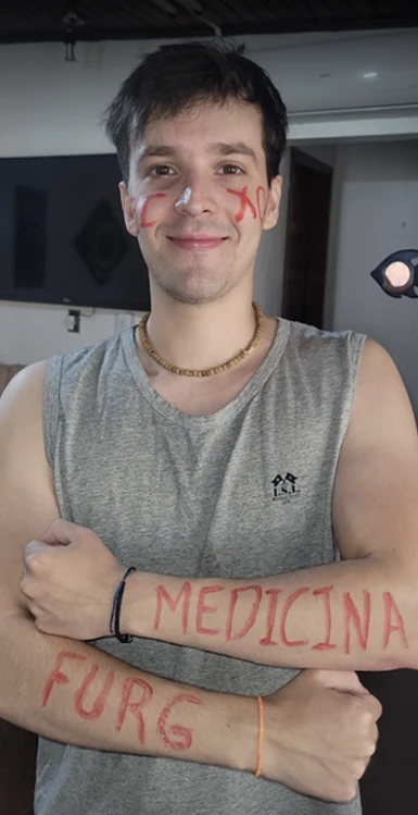 Gabriel, aluno aprovado
