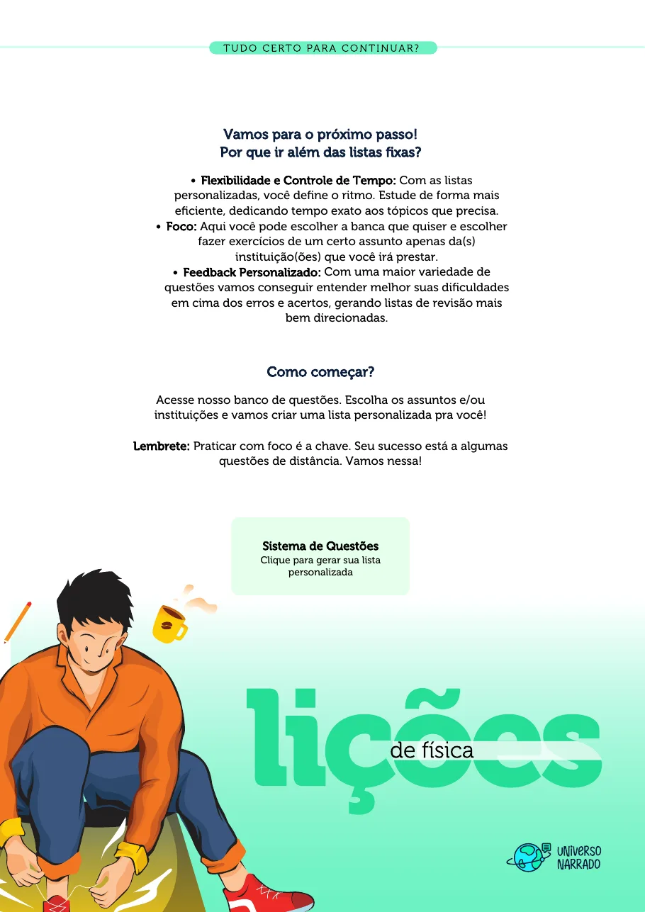 Página 12 da lista de Lições de Física, Colisões (LF-7A13-2)