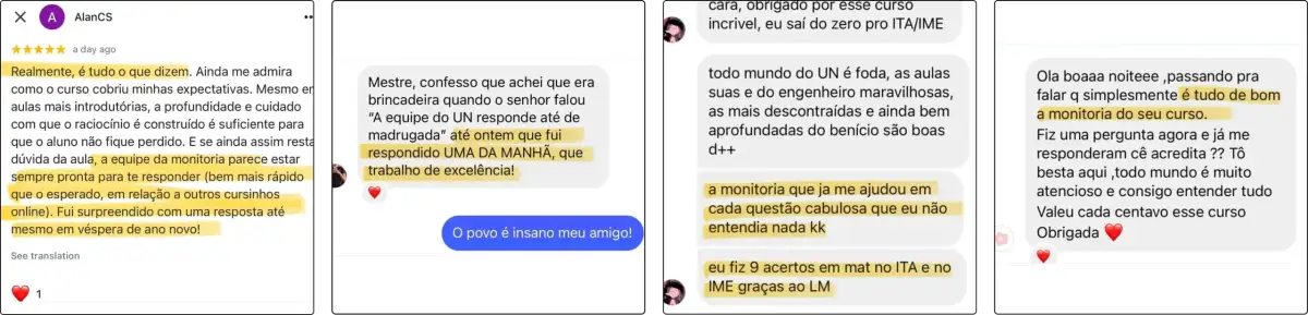 Depoimentos