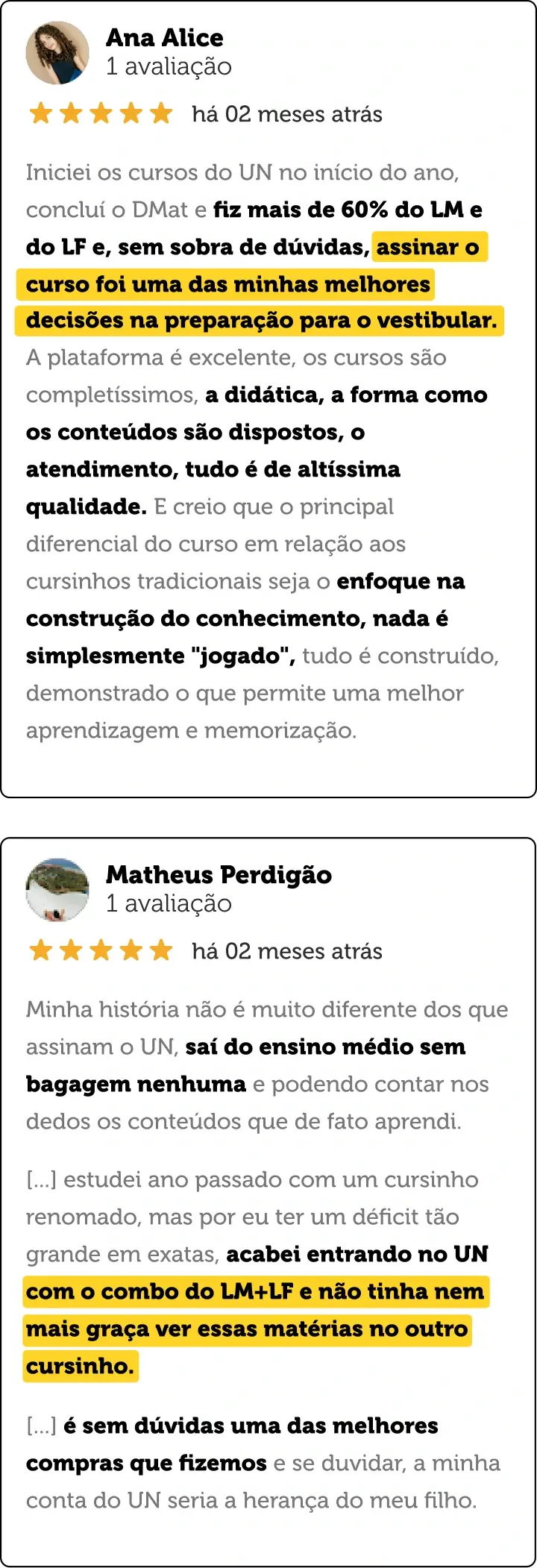 Depoimentos Parte 1