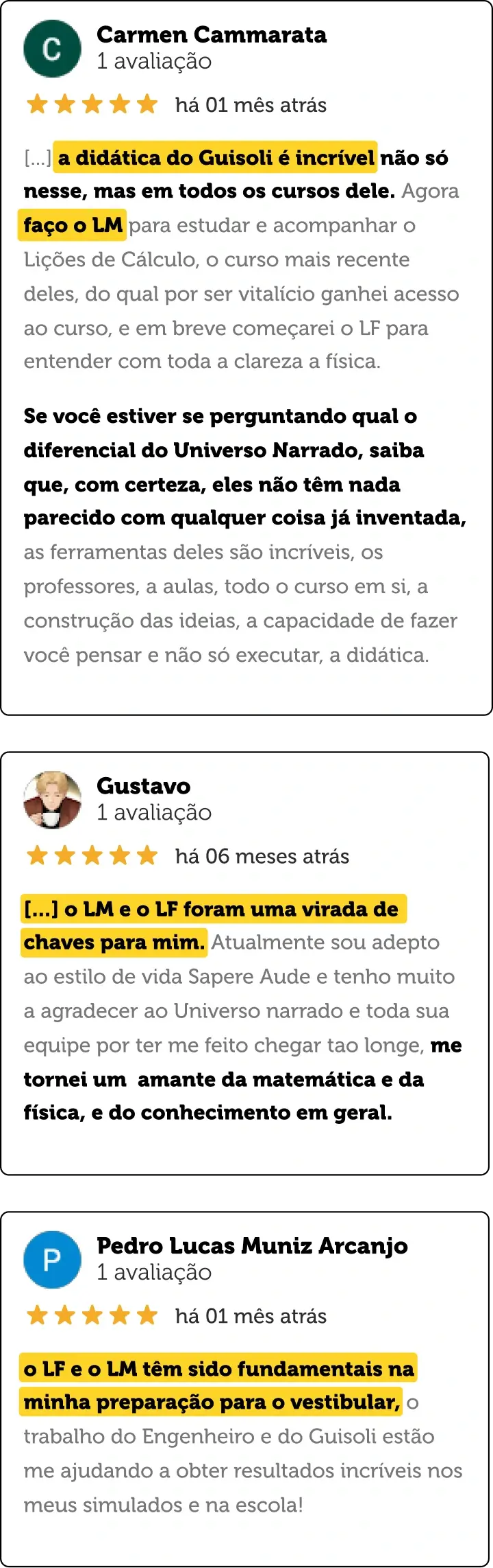 Depoimentos Parte 2