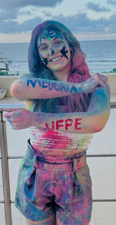 Depoimento de estudante aprovada